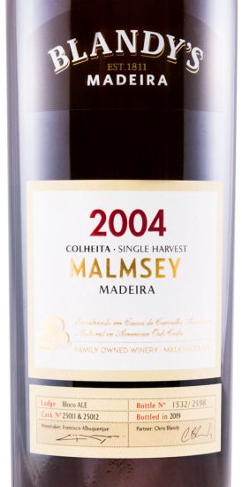 2004 Madeira Blandy's Malmsey Colheita 50cl
