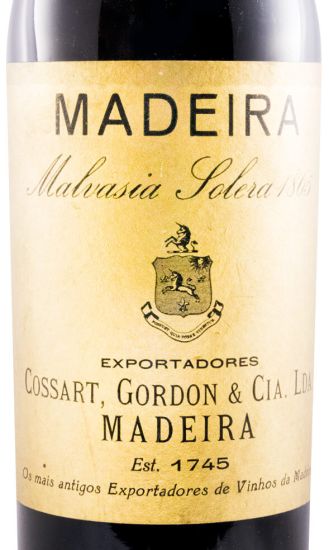 1865 Madeira Cossart Gordon Malvasia Solera