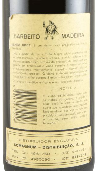 Madeira Barbeito Ilhéu Doce