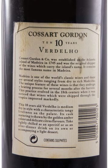 Madeira Cossart Gordon Verdelho 15 years