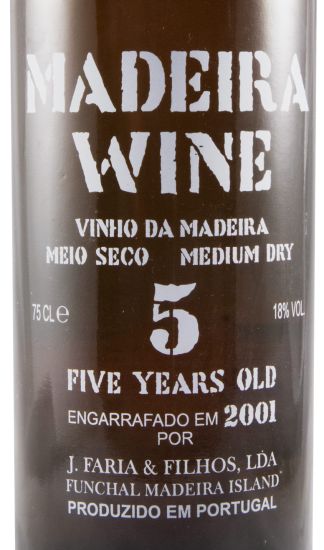 Madeira J. Faria & Filhos Meio Seco 5 anos