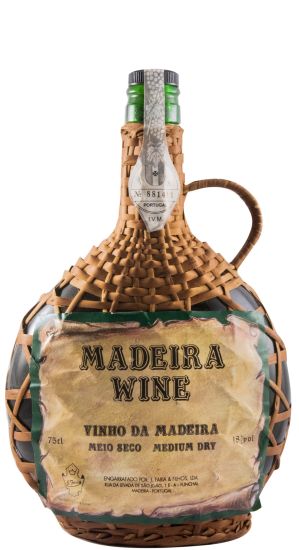Madeira J. Faria & Filhos Meio Seco (wicker flask)