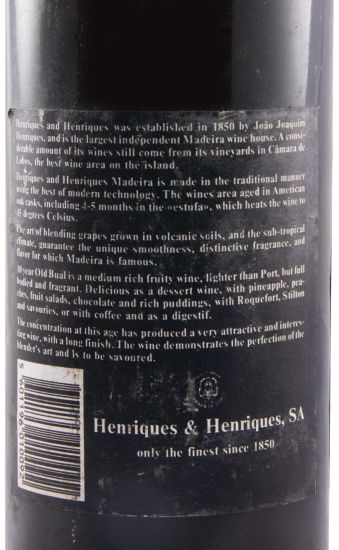 Madeira Henriques & Henriques Bual 10 anos