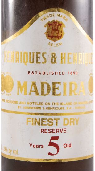 Madeira Henriques & Henriques Finest Dry Reserve 5 anos