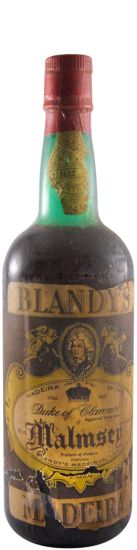 Madeira Blandy's Duke of Clarence Malmsey Doce (rótulo antigo)
