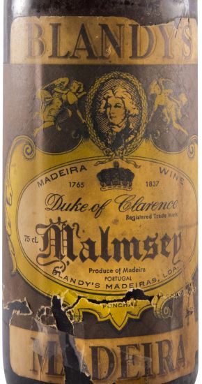 Madeira Blandy's Duke of Clarence Malmsey Doce (rótulo antigo)