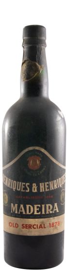 1878 Madeira Henriques & Henriques Old Sercial