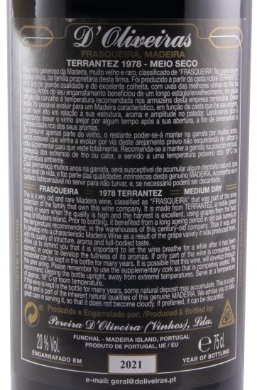 1978 Madeira D'Oliveiras Terrantez