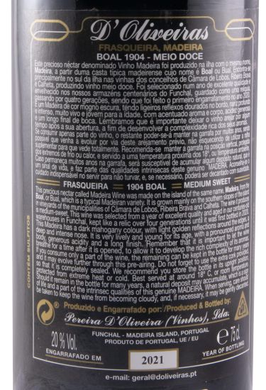 1904 Madeira D'Oliveiras Boal