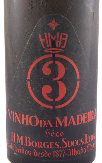 Madeira H. M. Borges N.º 3 Seco (gargalo empalhado)
