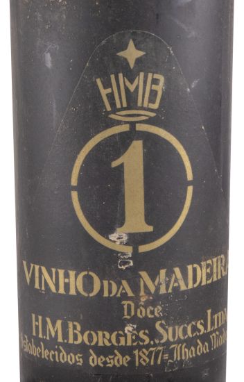 Madeira H. M. Borges N.º 1 Doce (gargalo empalhado)