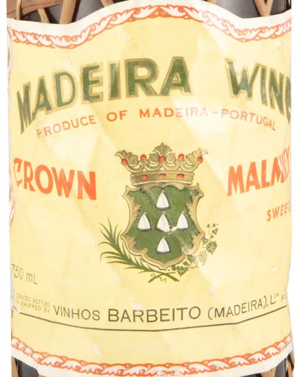 Madeira Barbeito Crown Malmsey Sweet (wicker bottle)