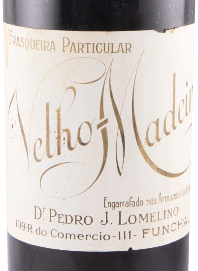 1895 Madeira Artur de Barros e Sousa Moscatel Frasqueira Particular JP Lomelino