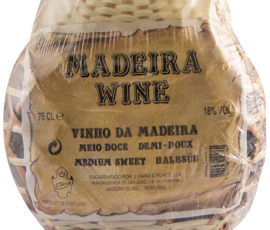 Madeira J.Faria & Filhos Medium Rich (wicker flask)