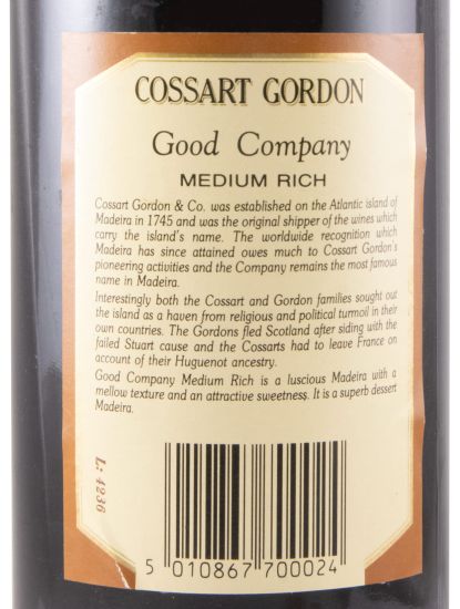Madeira Cossart Gordon Good Company Medium Rich