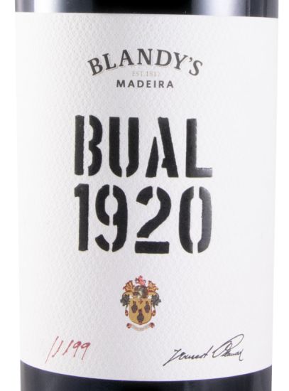 1920 Madeira Blandy's Bual (bottled in 2020)