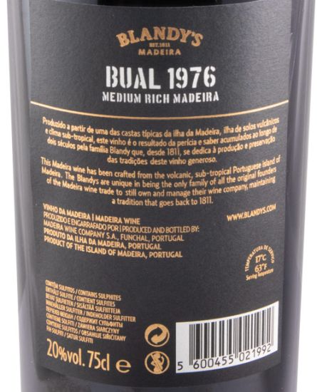 1976 Madeira Blandy's Bual