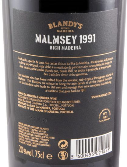 1991 Madeira Blandy's Malmsey