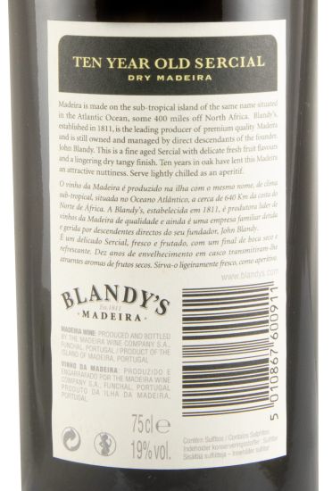 Madeira Blandy's Sercial 10 years