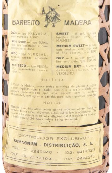 Madeira Barbeito Crown Rich (wicker bottle)