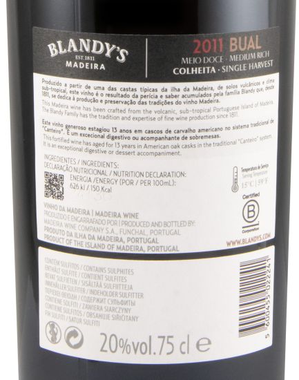 2011 Madeira Blandy's Bual