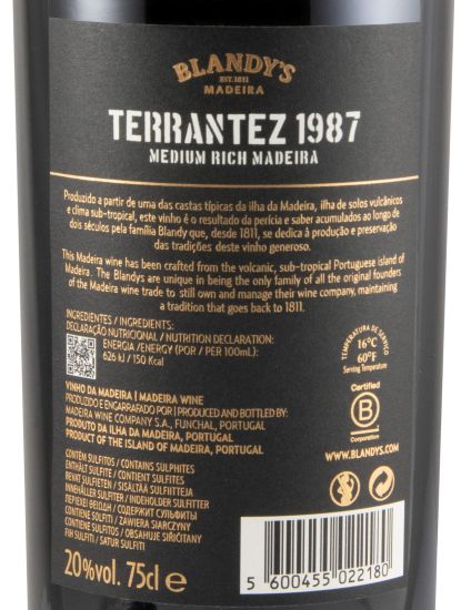 1987 Madeira Blandy's Terrantez