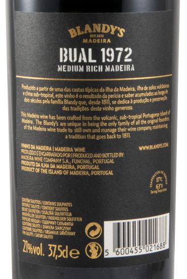 1972 Madeira Blandy's Bual 37,5cl