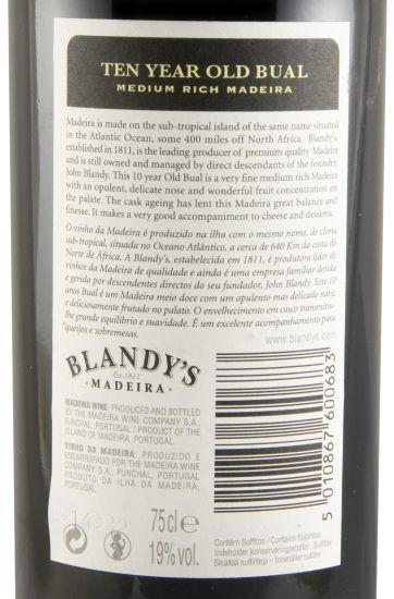 Madeira Blandy's Bual 10 anos