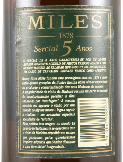 Madeira Miles Sercial 5 years