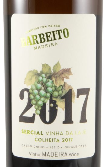 2017 Madeira Barbeito Vinha da Laje Single Cask N.º 167 D Sercial 50cl