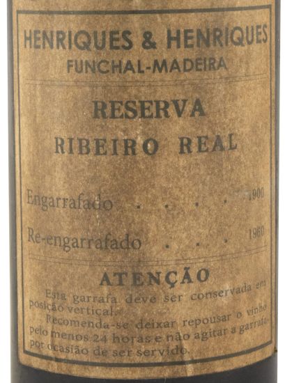 1840 Madeira Henriques & Henriques Ribeiro Real N.º 0478 Reserva