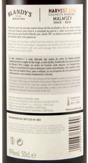 2016 Madeira Blandy's Malmsey 50cl