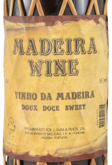 Madeira J. Faria & Filhos Doce (garrafa empalhada)