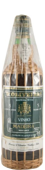Madeira D'Oliveiras Medium Sweet 5 years (straw-wrapped bottle)