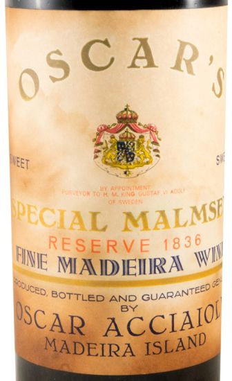 1836 Madeira Oscar Acciaioly Malmsey Special Reserve