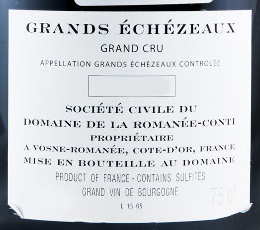 2019 Domaine de la Romanée-Conti Échézeaux Grand Cru tinto