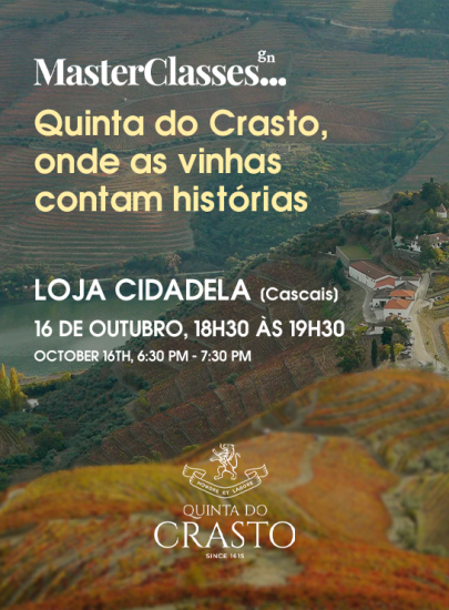Bilhete MasterClasses GN: Quinta do Crasto, onde as vinhas contam histórias