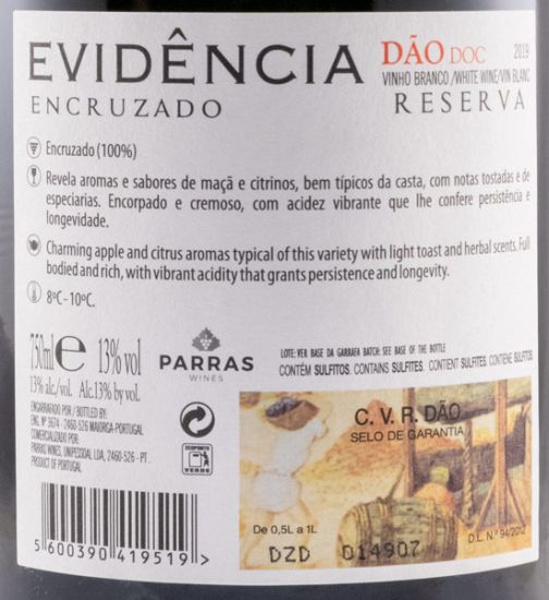 2019 Evidência Encruzado Reserva branco