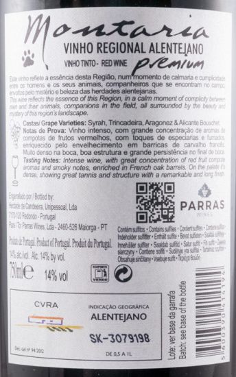 2017 Herdade da Candeeira Montaria Premium red