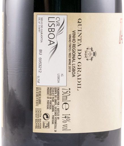 Set Quinta do Gradil Edição Comemorativa 75 Anos TAP red 5x75cl