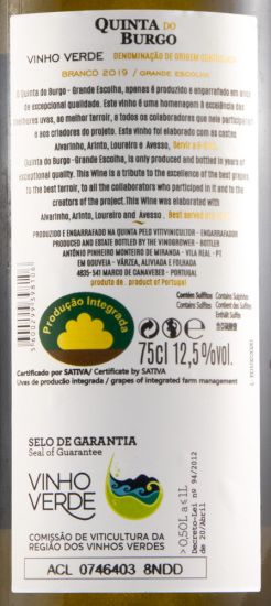 2019 Quinta do Burgo Grande Escolha branco