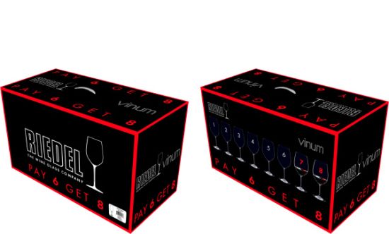 Conjunto Copos Riedel Vinum Cabernet Sauvignon & Merlot (8x65cl)
