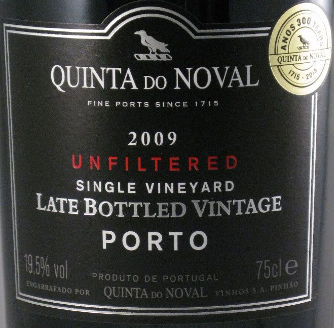 2009 Noval LBV Não Filtrado Porto