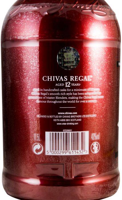 Chivas Regal 12 anos Red Night Edition 1,5L