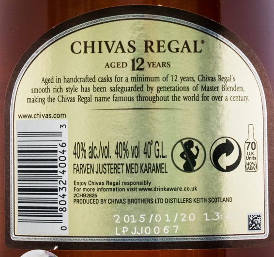 Chivas Regal 12 anos 1,75L