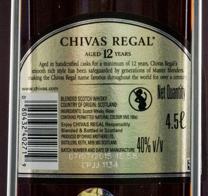 Chivas Regal 12 years 4.5L