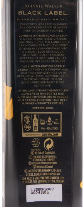Johnnie Walker Black Label 200 Years Limited Edition 12 years