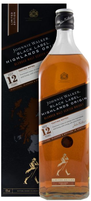 Johnnie Walker Black Label Highland Origin 12 anos 1L