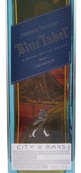 Johnnie Walker Blue Label City X Mars 2220 Cities of the Future Edição Limitada