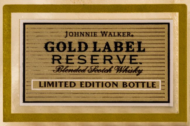 Johnnie Walker Gold Label Golden Bottle